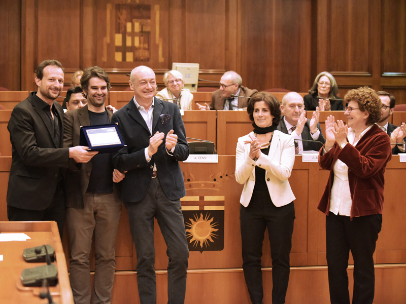 WT Ceo with Arch. Piero Lissoni for the 2nd Prize WT SmartCity Award